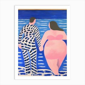 Body Positivity I Do Like To Be Beside The Seaside 6 Art Print