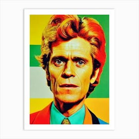 Willem Dafoe Colourful Pop Movies Art Movies Art Print