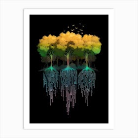 Connection Forest Art Print