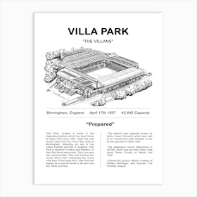 Villa Park Stadium Art Print