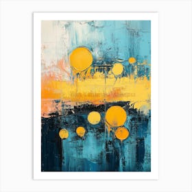 Abstract Grunge Background Art Print