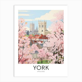 York - Cherry Blossoms Art Print