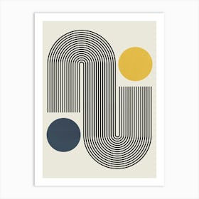 Lines and circles 2 1 Art Print