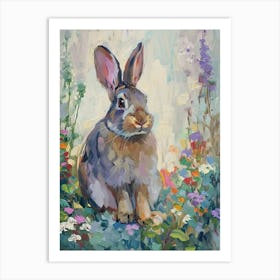 Tan Rabbit Painting 1 Art Print