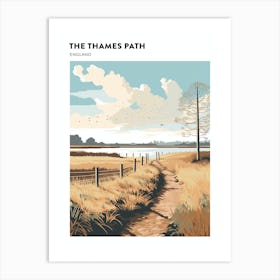 The Thames Path England 1 Hiking Trail Landscape Poster Art Print