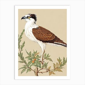 Osprey William Morris Style Bird Art Print
