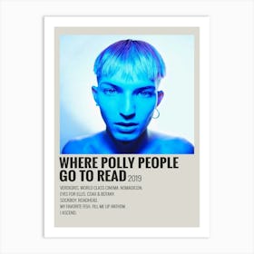 Where Polly People Go To Erad 2019 Gus Dapperton Canvas Poster 2 Art Print