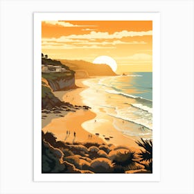 Avoca Beach Australia Golden Tones 1 Art Print
