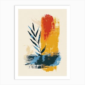 Orbiting Chords Of Retro Grace Mid Century Style Art Print