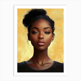 Portrait Of African American Woman Art Print