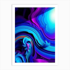 Flux Schnell Vibrant Abstract Artwork With A Profound 3d Illus 2 Affiche