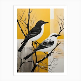 Birds On A Branch 11 Art Print