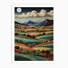 Landscape Of Colors Art Print