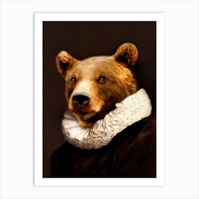 Dutch Master Bruin The Kind Bear Pet Portraits Art Print