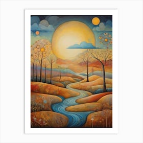 River In The Sky Art Print