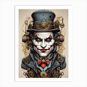 Joker Steampunk 1 Art Print