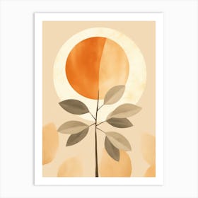 Sun And A Tree Art Print