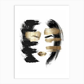 Gold And Black Canvas Print 8 Art Print