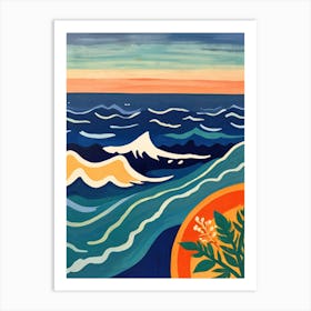 Ocean Waves Art Print