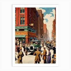 New York City Street Scene 25 Art Print