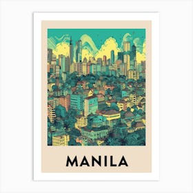 Manila Vintage Travel Poster Art Print