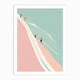 Skiers On The Slopes Art Print