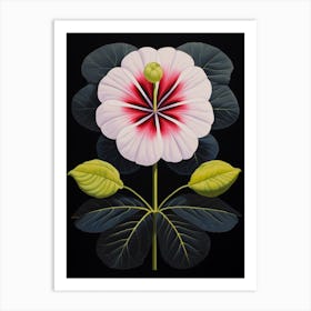 Petunia 4 Hilma Af Klint Inspired Flower Illustration Art Print