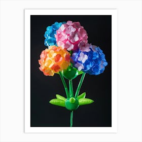 Bright Inflatable Flowers Hydrangea 2 Art Print
