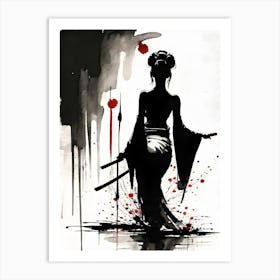 Traditional Geisha Art Art Print