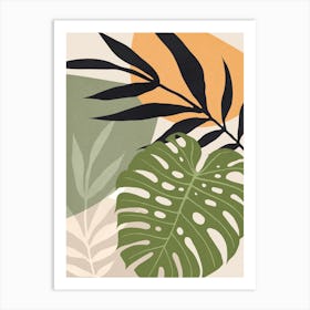 Botanical and tropical floral 8 Art Print