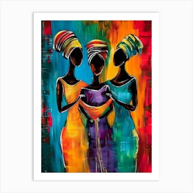 Three African Women 5 Art Print