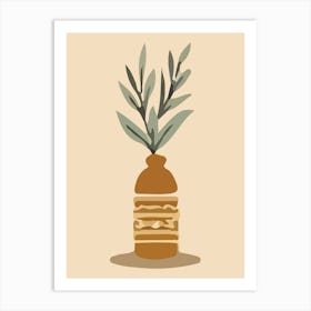 Olive Tree In A Vase 2 Art Print