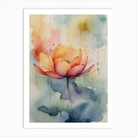 Lotus Painting Art Print