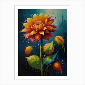 Dahlia Art Print