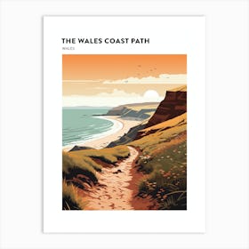 The Wales Coast Path Wales 1 Hiking Trail Landscape Poster Art Print