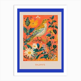 Spring Birds Poster Baldpate 3 Art Print