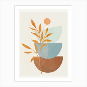 Soft Abstract Shapes 02 Art Print