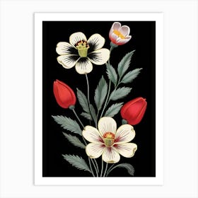 Flax Flowers Art Print