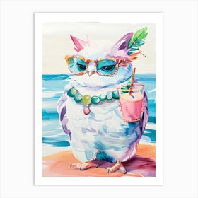 Owl Painting Art Print