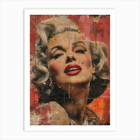 Marilyn Monroe By Robert Dick Art Print