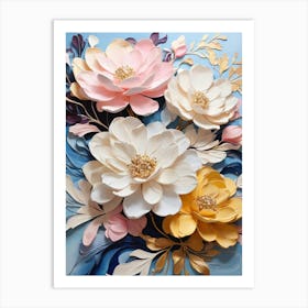 Paper Flowers 16 Art Print