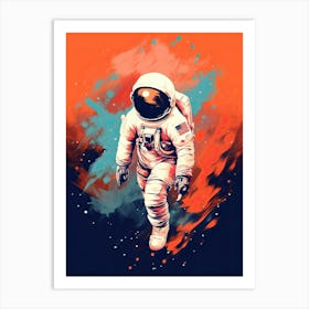 Voyage of the Stars: Astronaut's Odyssey Art Print