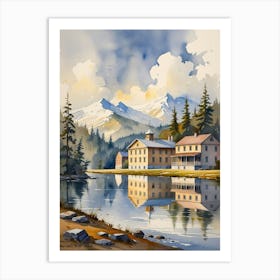 House By The Lake 1 Art Print