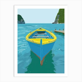 Boat In The Sea 2 Art Print