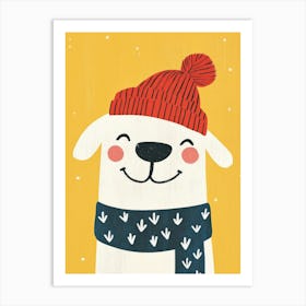 Winter Dog Art Print