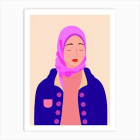 Breathe, One Existential Crisis at a Time: A Muslim Woman's Journey to Finding Peace in Uncertainty Art Print