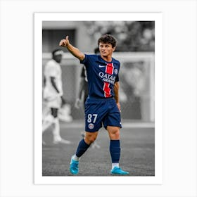 Joao Neves Of Paris Saint Germain Art Print