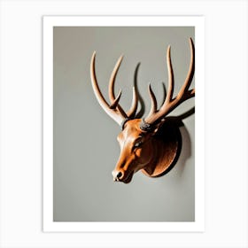 Deer Head Wall Art 3 Art Print