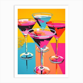 Martini Pop Art Inspired 4 Art Print
