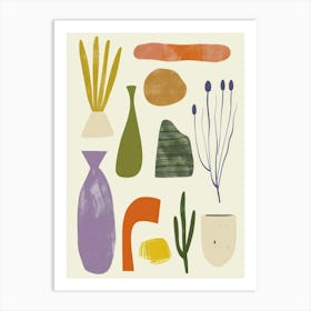 Cute Objects Abstract Collection 3 Art Print